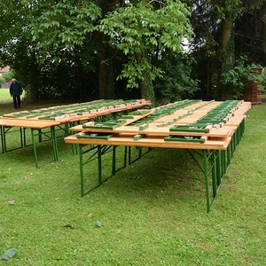 Vorbereitungen für das Pfarrfest