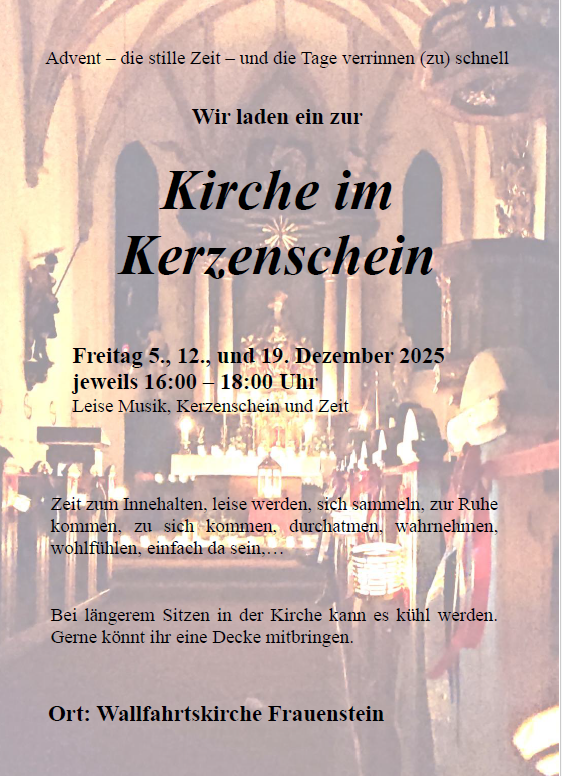 Pfarrgemeinde Frauenstein 2025