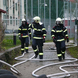 Feuerwehrübung im Kindergarten