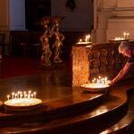 Light-Night in der Linzer Karmelitenkirche.