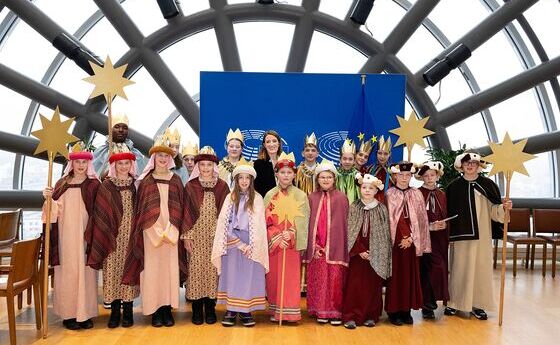 Sternsingen im EU-Parlament