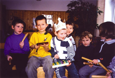 Musizieren im Kindergarten St. Florian am Inn