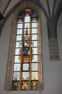 Renoviertes Glasfenster Steinerkirchen