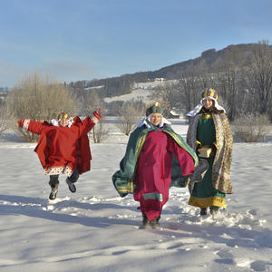 Sternsinger in Kirchdorf an der Krems unterwegsFoto: Jack Haijes