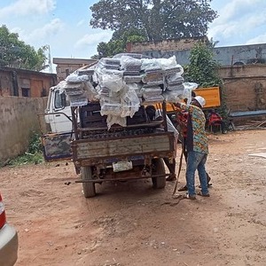 Transport Baumaterial