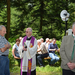Gedenkfeier Fliegerkreuz in Entholz