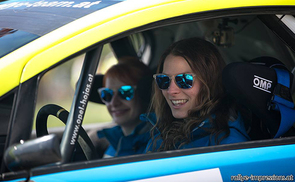 Viktoria Hojas ist die einzige Fahrerin im österreichischen Rallyesport