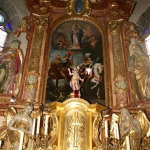 Innenraum  der Kirche vor dem Umbau