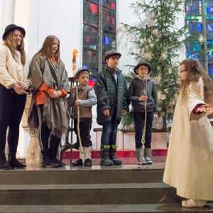 Die Kindermette in der Pfarre Kirchdorf/Krems. Gestaltet von der Katholischen Jungschar.