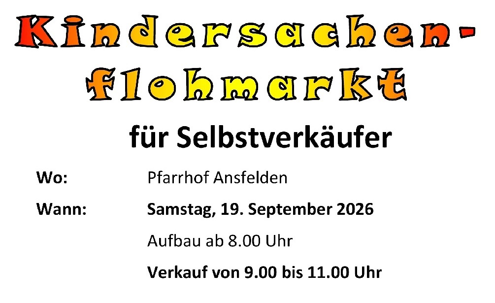 Kindersachenflohmarkt 2026