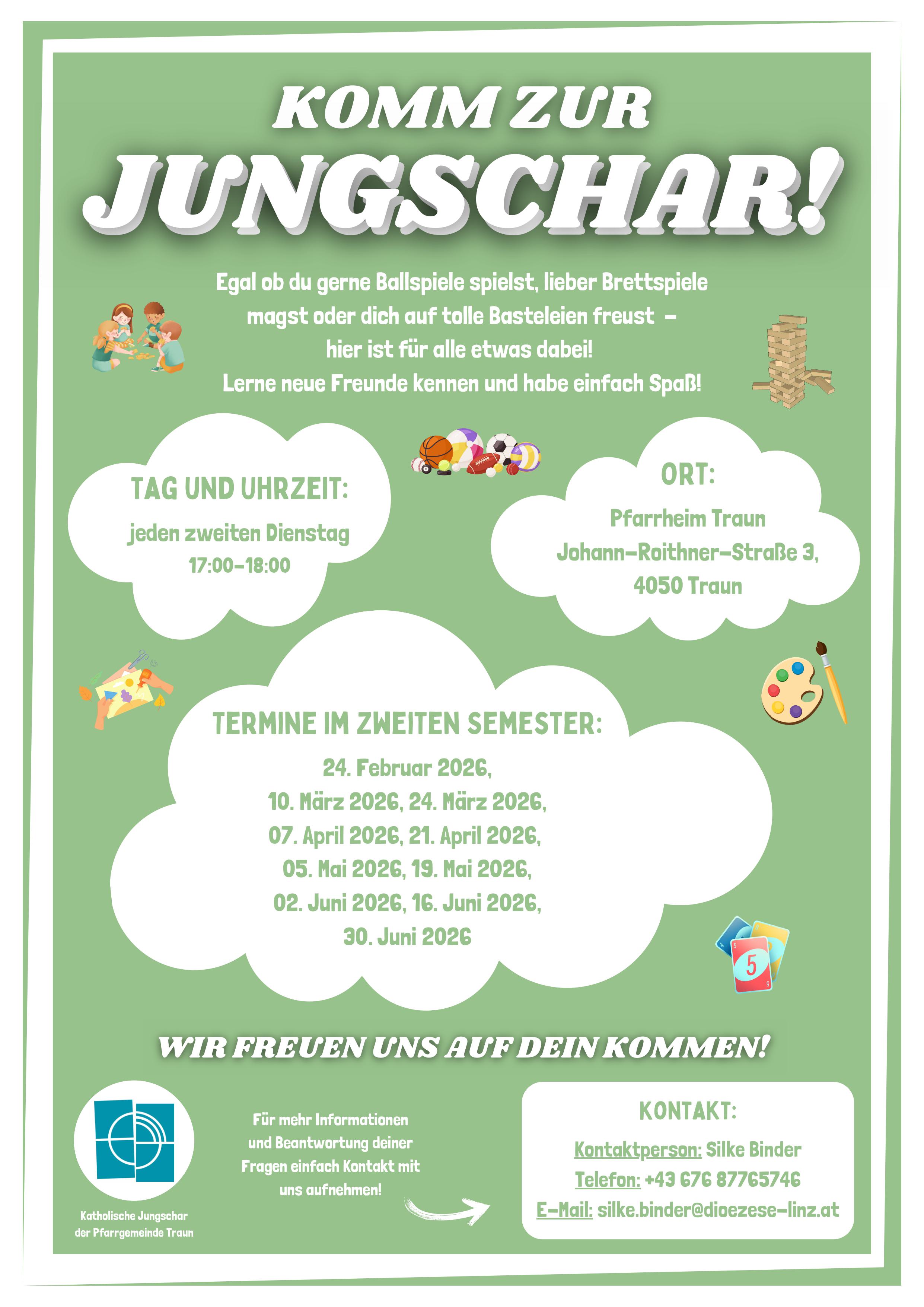 Jungschartermine Frühjahr 2026