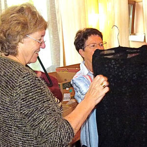 Flohmarktvorbereitungen 