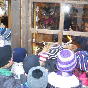 Kindergarten bereitet sich auf Weihnachten vor