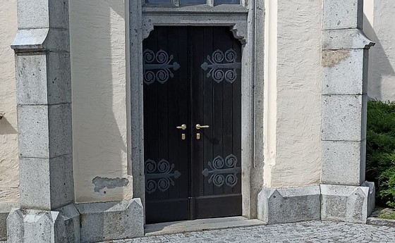 Eingangsportal Pfarrkirche St. Florian am Inn