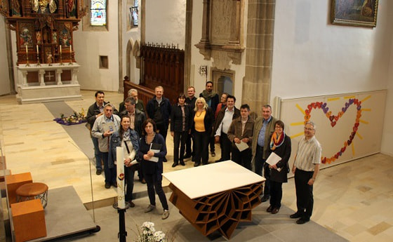 Altarraumgestaltung Wartberg ob der Aist von Dorothee Golz