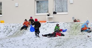 Schnee im Kindergarten