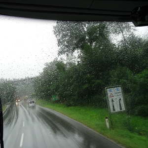 Weiter geht die Reise im Regen...