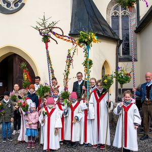 Palmprozession und Heilige Messe