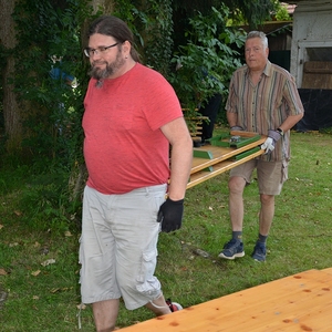 Vorbereitungen für das Pfarrfest