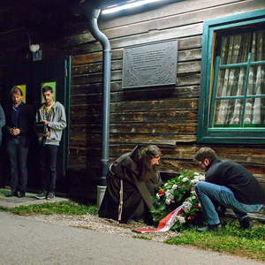 Gedenkfeier  in die Pfarrbaracke Ternberg.Foto: Haijes