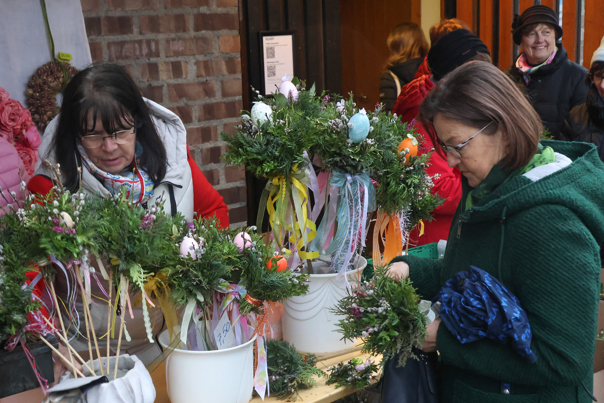 Palmbuschenverkauf am Palmsonntag