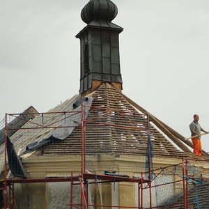 Renovierung Dach Doblkapelle / 2. Tag