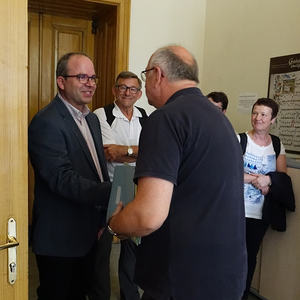 Notenverkündung und Gratulationen