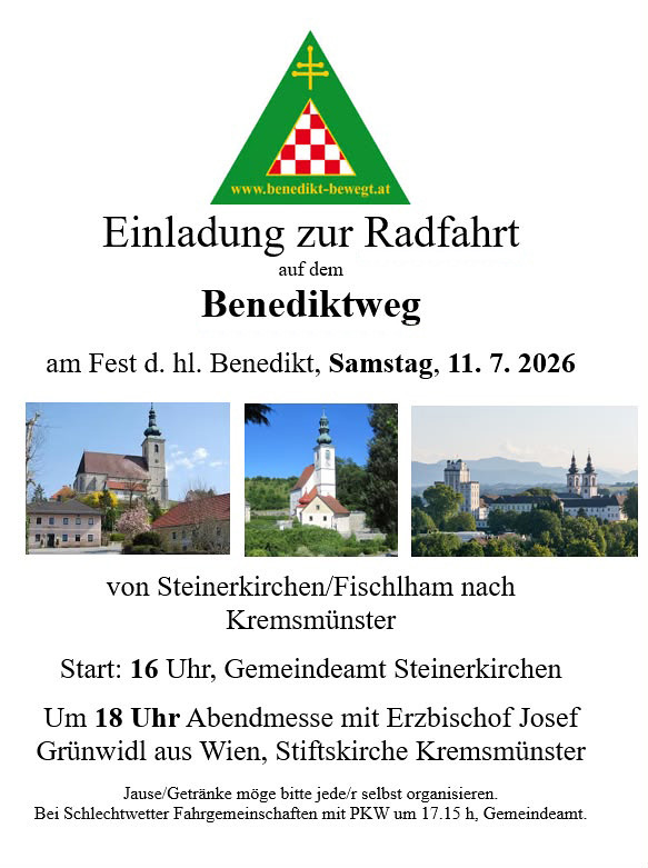 Radpilgerung Steinerkirchen - Kremsmünster