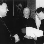 Bischof Maximilian Aichern, Bischof Franz Zauner und Josef Ahammer.
