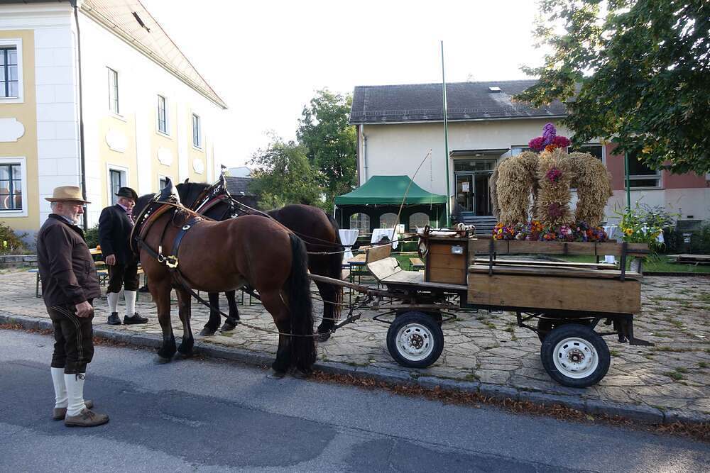 Erntedank 2023 / Pfarre St. Oswald bei Freistadt Vorbereitung