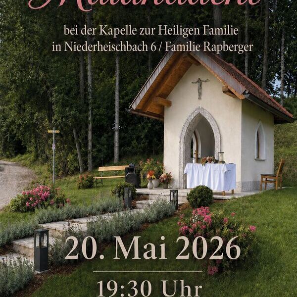 Einladung zur Maiandacht der Bäuerinnen von Steinerkirchen am 20.05. um 19:30 Uhr