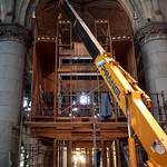 Umbauarbeiten im Mariendom Linz zur Innenraumgestaltung