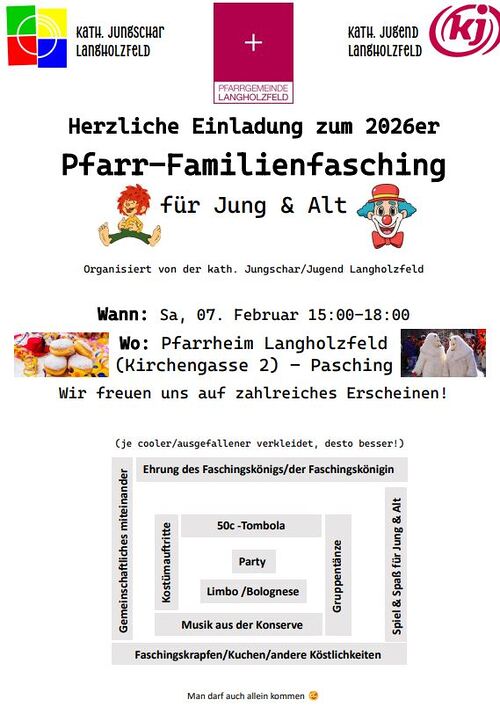 Einladung Pfarrfasching