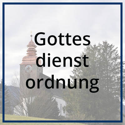 Gottesdienstordnung