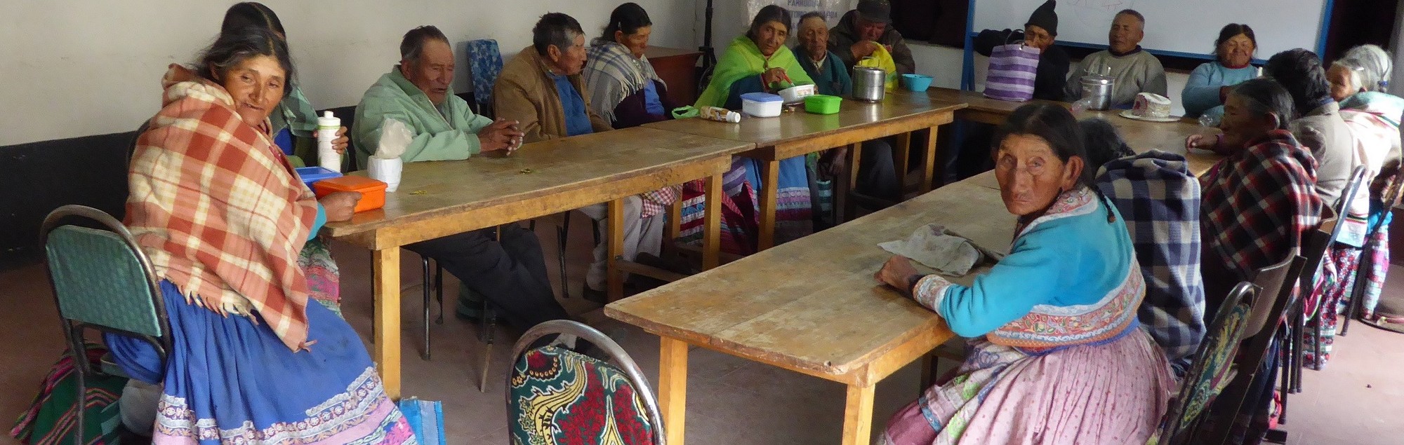 Alten-Ausspeisung in Peru