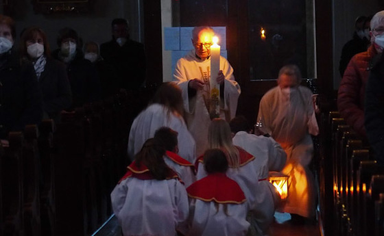 Osternacht in der Pfarrkirche Kopfing / Markus Kranninger Osternacht in der Pfarrkirche Kopfing