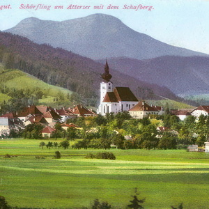 Schörfling mit Schafberg 1926