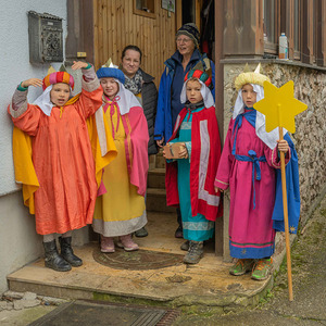 Die Sternsinger*innen waren in der Pfarre Kirchdorf an der Krems unterwegs