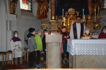 Pfarre Pramet Vorstellung der Erstkommunionkinder 2021