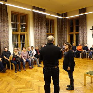 Wolfgang Kreuzhuber und Andrea Latritsch-Karlbauer beim Verabschieden