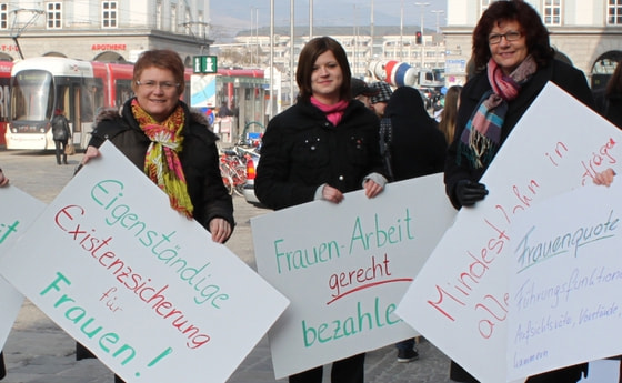 Forderungen der Frauen des Bündnis 8. März