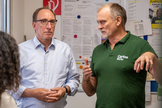 Sozialminister Rauch und Klaus Schwarzgruber