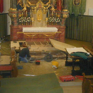 Außenrenovierung Pfarrkirche 2005