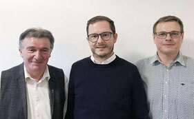 von links nach rechts: Konrad Hörmanseder, Karl Kriechbaumer und Josef Froschauer