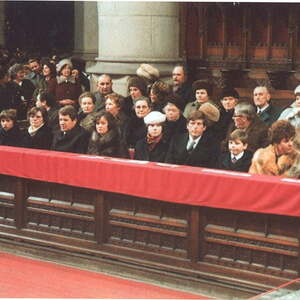 Die Familie bei der Bischofsweihe am 17.1.1982