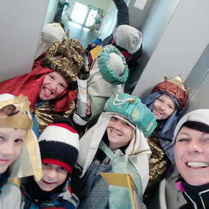 Selfie Sternsingergruppe