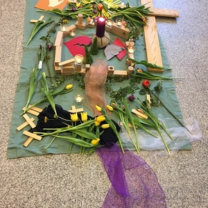 Kinderkreuzweg im Altenheim Wolfern