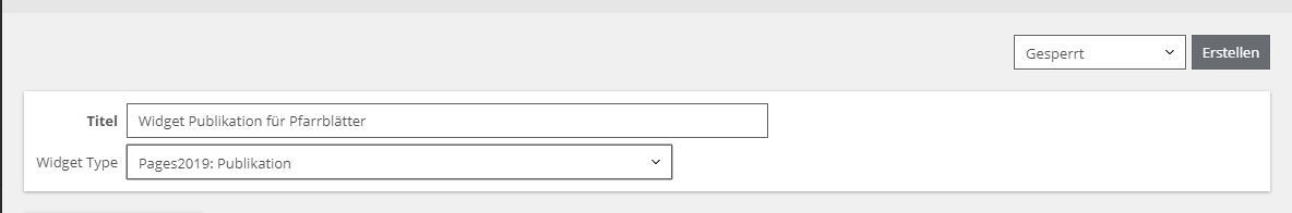 Widgetauswahl Publikation