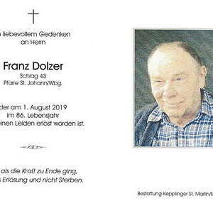 gestorben am 01. August 2019