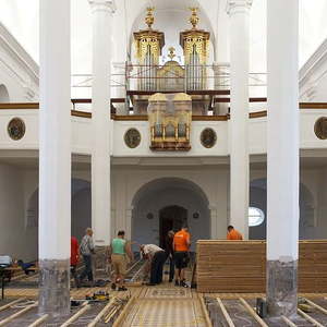 Impressionen vom Bodenverlegen am 06.08.2016